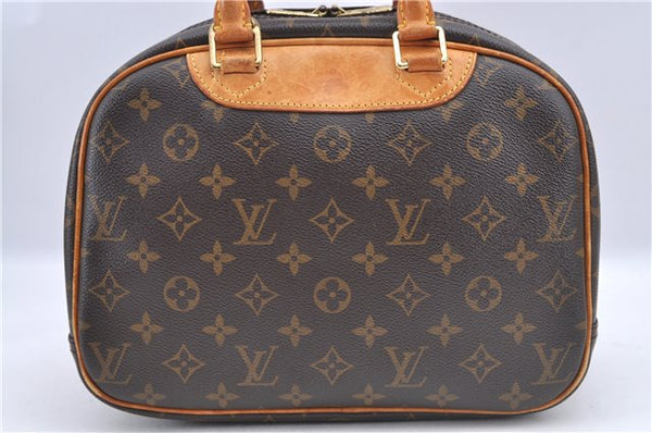 Authentic Louis Vuitton Monogram Trouville Hand Bag M42228 LV F9193