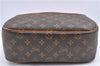 Authentic Louis Vuitton Monogram Trouville Hand Bag M42228 LV F9193