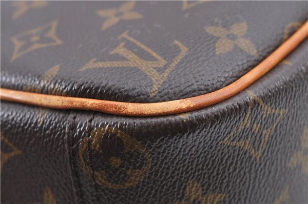 Authentic Louis Vuitton Monogram Trouville Hand Bag M42228 LV F9193