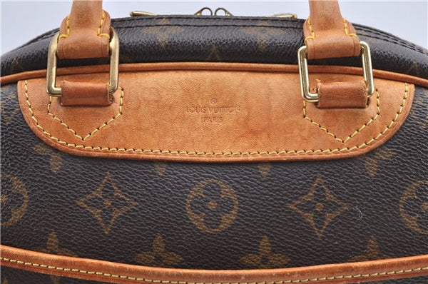 Authentic Louis Vuitton Monogram Trouville Hand Bag M42228 LV F9193