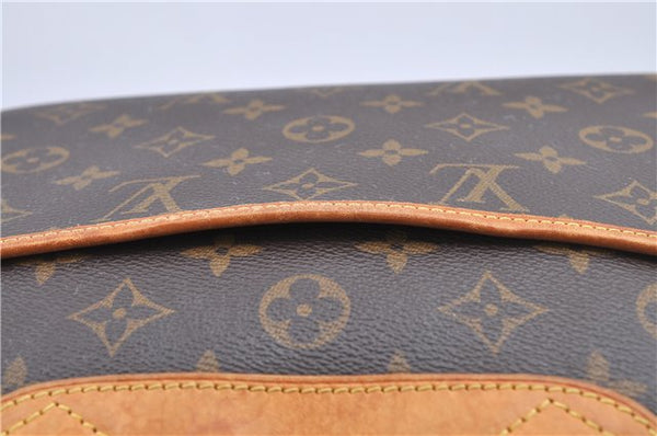 Authentic Louis Vuitton Monogram Trouville Hand Bag M42228 LV F9193