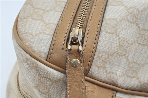 Authentic GUCCI Shoulder Cross Body Bag GG PVC Leather 211107 Ivory Beige F9729