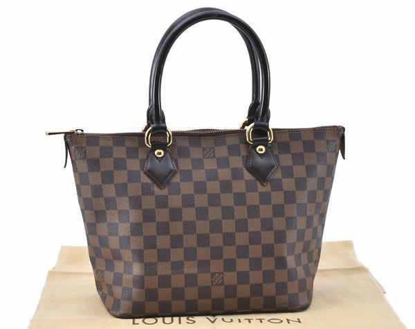 Authentic LOUIS VUITTON Damier Saleya PM Shoulder Tote Bag N51183 LV G0111