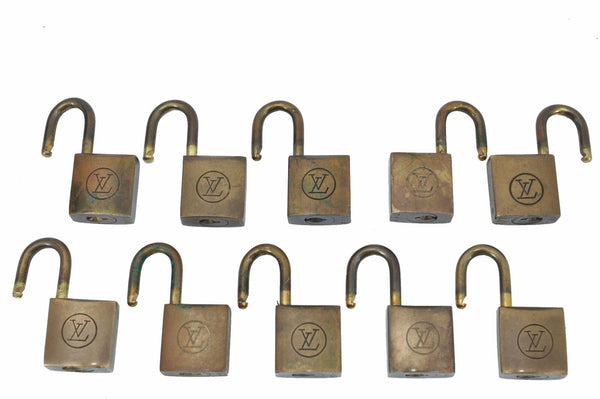 Authentic LOUIS VUITTON Padlock 10Set Old Model LV G0453