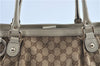 Authentic GUCCI Sukey Shoulder Tote Bag GG Canvas Leather 296835 Brown G0664