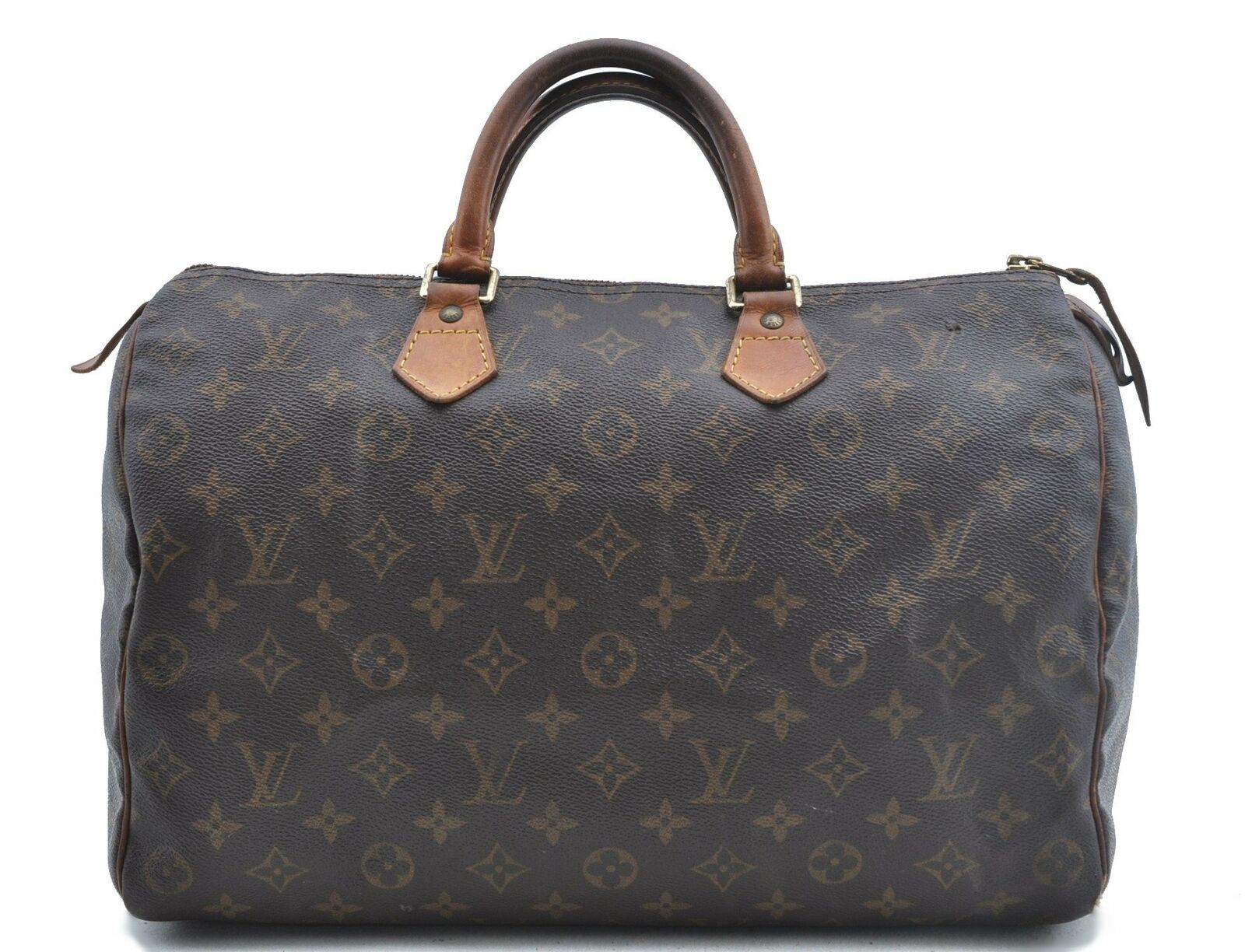 Authentic LOUIS VUITTON Monogram Speedy 35 Hand Bag M41524 LV G0947