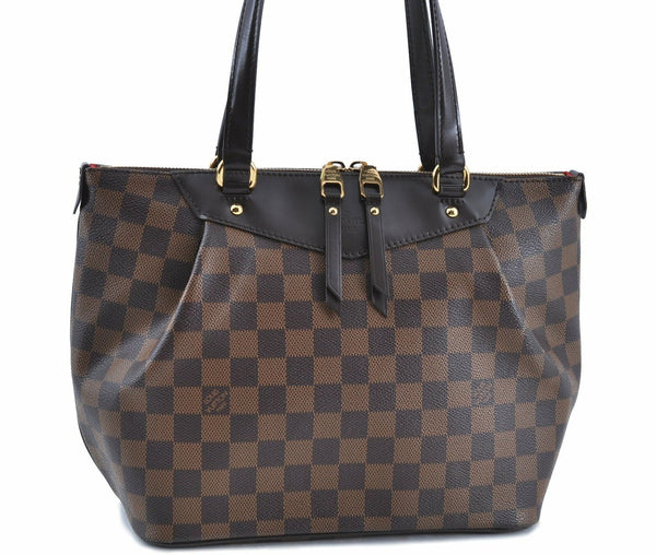 Auth LOUIS VUITTON Damier Canvas Westminster PM Shoulder Bag N41102 LV G1086