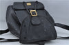 Authentic MCM PVC Leather Backpack Black G1224