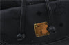 Authentic MCM PVC Leather Backpack Black G1224