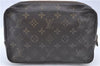 Auth Louis Vuitton Monogram Trousse Toilette 23 Clutch Hand Bag M47524 LV G1265