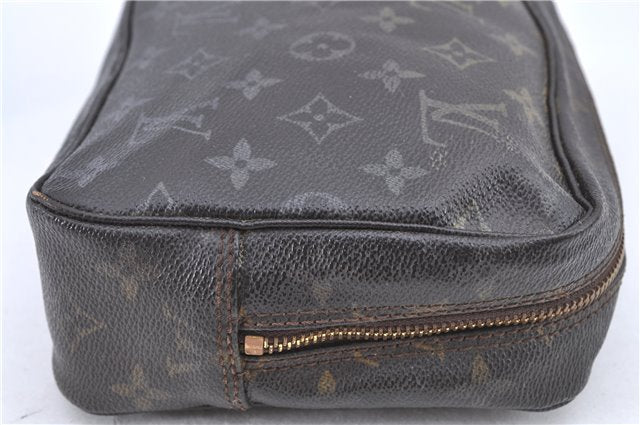 Auth Louis Vuitton Monogram Trousse Toilette 23 Clutch Hand Bag M47524 LV G1265