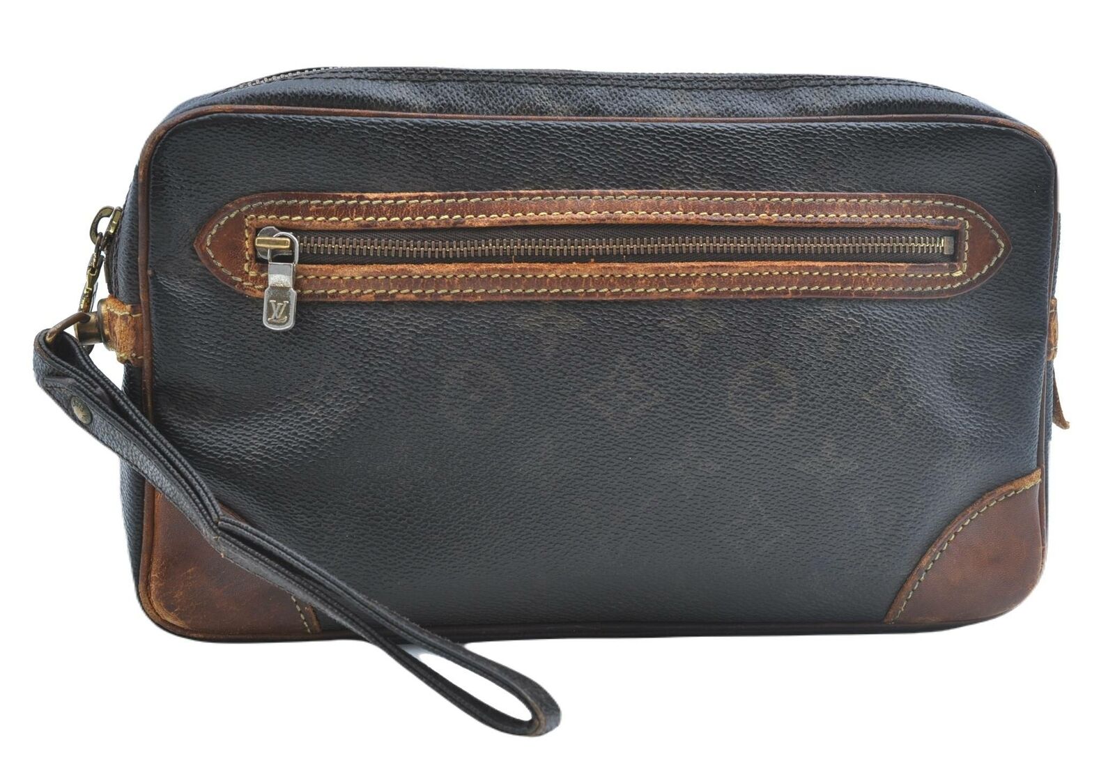 Auth LOUIS VUITTON Monogram Marly Dragonne GM Clutch Hand Bag M51825 LV G1495