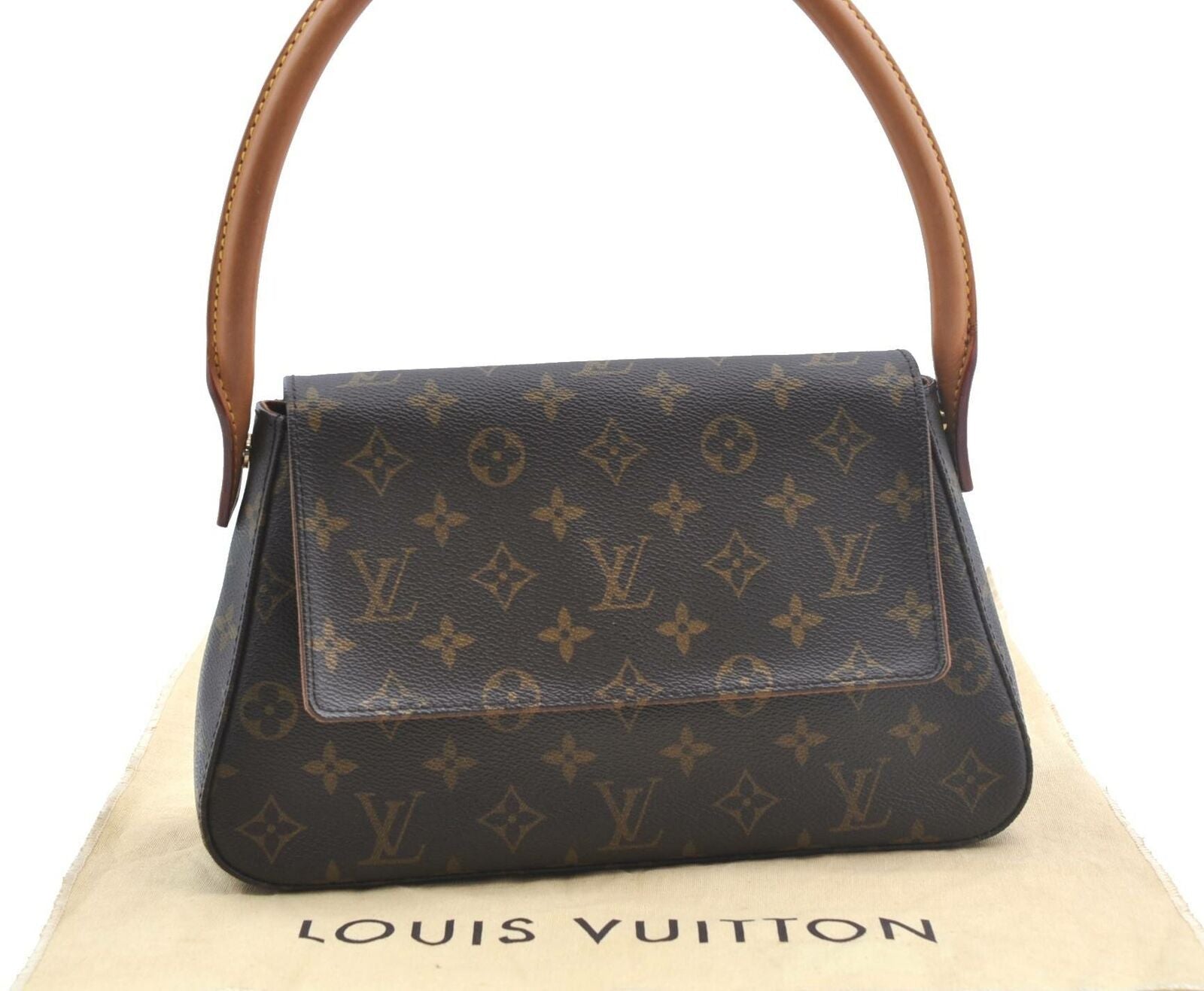 Authentic LOUIS VUITTON Monogram Mini Looping Shoulder Bag M51147 LV G1559