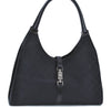 Authentic GUCCI Jackie Shoulder Hand Bag GG Canvas Leather 0021066 Black G1972