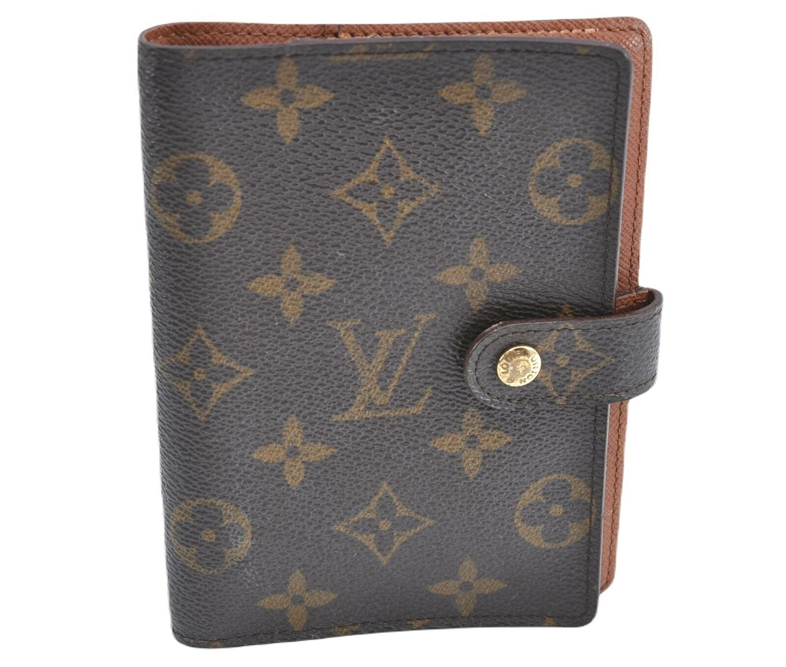 Authentic LOUIS VUITTON Monogram Agenda PM Notebook Cover R20005 LV G2005