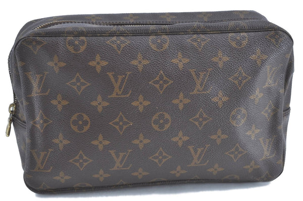 Auth Louis Vuitton Monogram Trousse Toilette 28 Clutch Bag M47522 Junk G2099