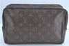 Auth Louis Vuitton Monogram Trousse Toilette 28 Clutch Bag M47522 Junk G2099