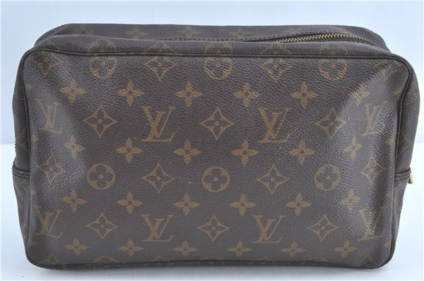 Auth Louis Vuitton Monogram Trousse Toilette 28 Clutch Bag M47522 Junk G2099