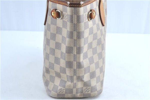 Authentic Louis Vuitton Damier Azur Neverfull PM Tote Bag N51110 LV G2571