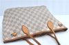 Authentic Louis Vuitton Damier Azur Neverfull PM Tote Bag N51110 LV G2571