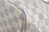 Authentic Louis Vuitton Damier Azur Neverfull PM Tote Bag N51110 LV G2571