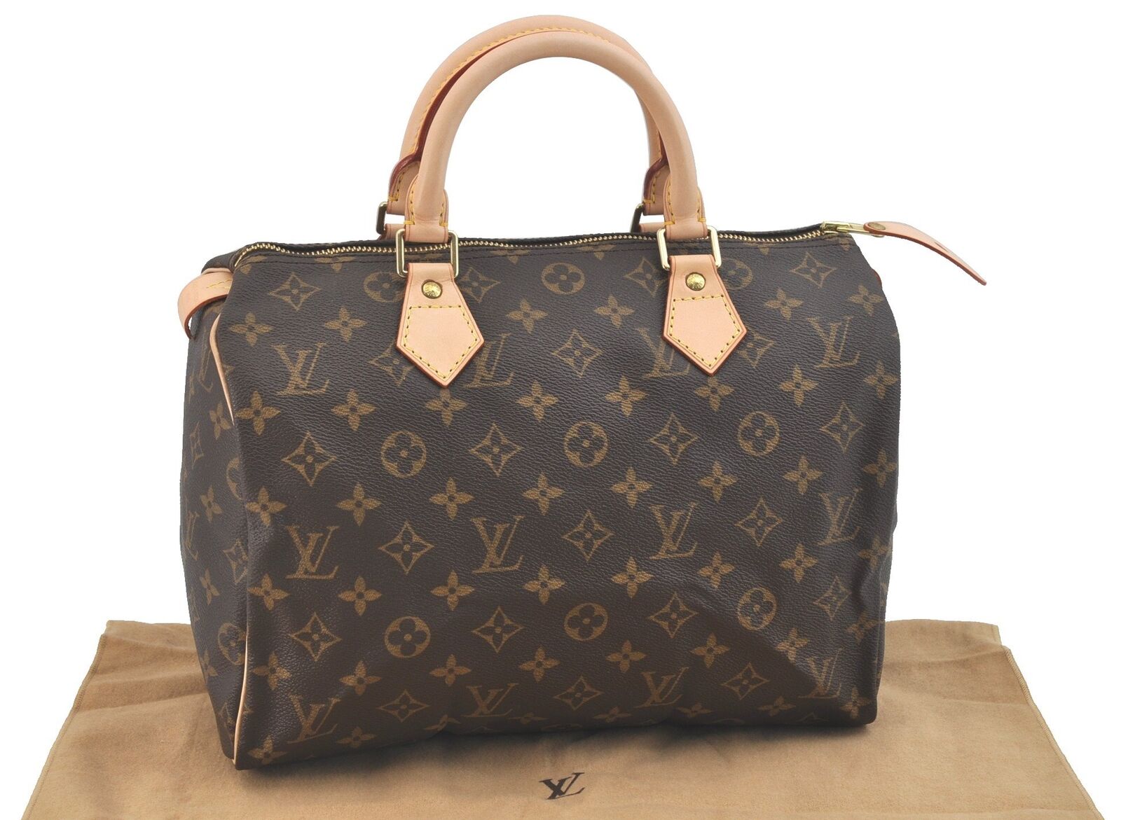 Authentic LOUIS VUITTON Monogram Speedy 30 Hand Bag M41526 LV G2628