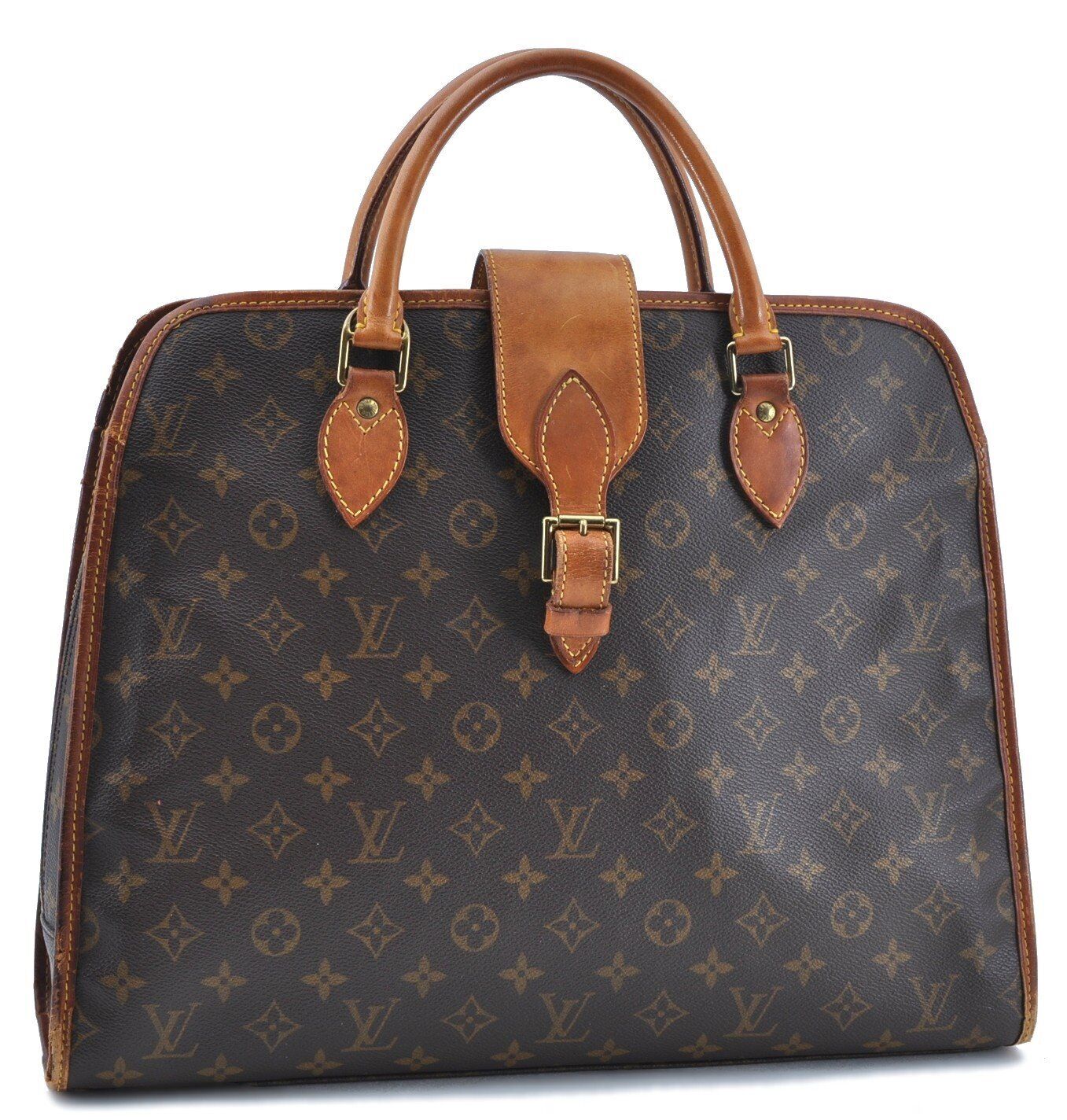 Authentic LOUIS VUITTON Monogram Rivoli Business Hand Bag M53380 LV G2922