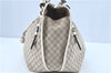 Authentic CELINE C Macadam Blason Shoulder Hand Bag Canvas Leather Beige G3051