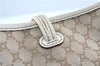 Authentic CELINE C Macadam Blason Shoulder Hand Bag Canvas Leather Beige G3051