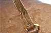 Authentic PRADA Enamel Shoulder Tote Bag Purse BR4059 Brown G3058