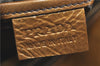Authentic PRADA Enamel Shoulder Tote Bag Purse BR4059 Brown G3058