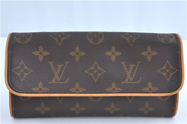 Authentic Louis Vuitton Monogram Pochette Twin PM Shoulder Bag M51854 LV G3507