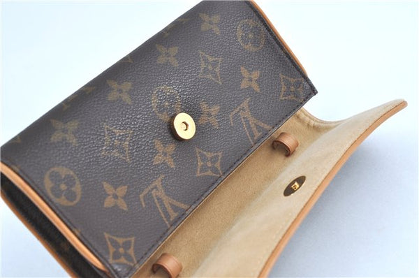 Authentic Louis Vuitton Monogram Pochette Twin PM Shoulder Bag M51854 LV G3507