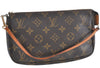 Authentic Louis Vuitton Monogram Pochette Accessoires Pouch M51980 Junk G3509