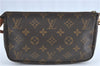 Authentic Louis Vuitton Monogram Pochette Accessoires Pouch M51980 Junk G3509