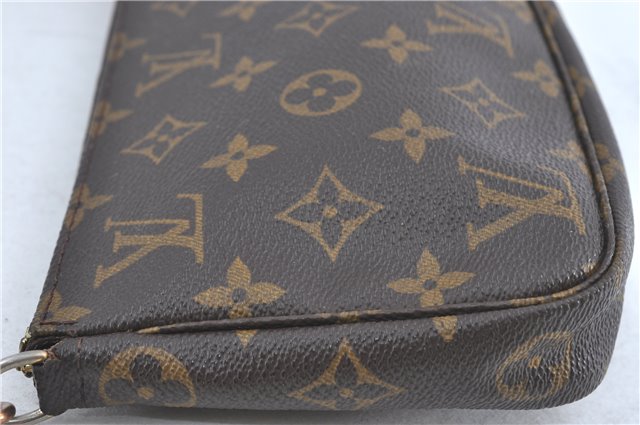 Authentic Louis Vuitton Monogram Pochette Accessoires Pouch M51980 Junk G3509