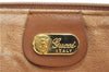 Authentic GUCCI Micro GG PVC Leather Clutch Hand Bag Purse Brown G4192