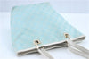 Authentic GUCCI Shoulder Tote Bag GG Canvas Leather 0021099 Light Blue G4338