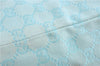 Authentic GUCCI Shoulder Tote Bag GG Canvas Leather 0021099 Light Blue G4338