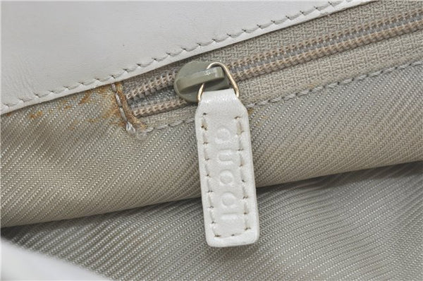 Authentic GUCCI Shoulder Tote Bag GG Canvas Leather 0021099 Light Blue G4338