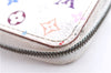 Auth Louis Vuitton Monogram Multicolor Zippy Coin Purse White M66548 Junk G4447