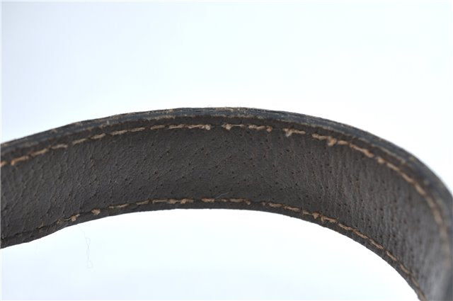 Authentic GUCCI Shoulder Cross Body Bag Purse GG PVC Leather Brown Junk G4793