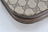 Authentic GUCCI Shoulder Cross Body Bag Purse GG PVC Leather Brown Junk G4793