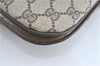Authentic GUCCI Shoulder Cross Body Bag Purse GG PVC Leather Brown Junk G4793