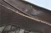 Authentic GUCCI Shoulder Cross Body Bag Purse GG PVC Leather Brown Junk G4793