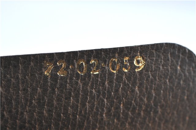 Authentic GUCCI Shoulder Cross Body Bag Purse GG PVC Leather Brown Junk G4793