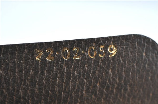 Authentic GUCCI Shoulder Cross Body Bag Purse GG PVC Leather Brown Junk G4793