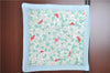 Authentic HERMES Pleats Scarf "L'ARBRE de SOiE" Silk Light Blue Box G5011