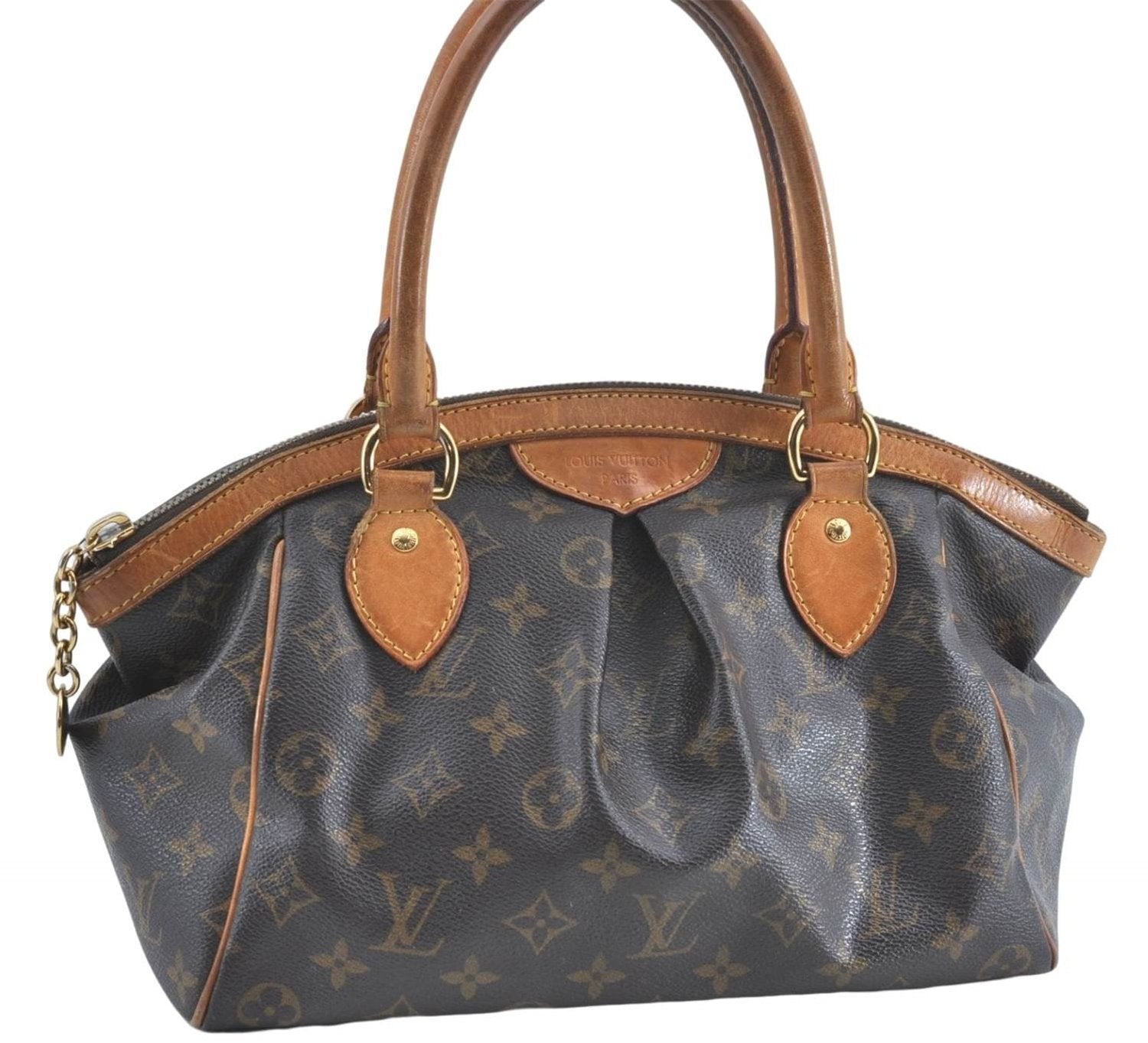 Authentic Louis Vuitton Monogram Tivoli PM Hand Bag M40143 LV G5074