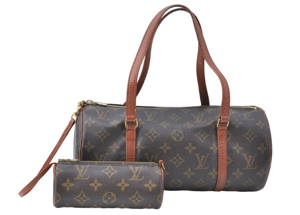 Authentic Louis Vuitton Monogram Papillon 30 Hand Bag Old Model LV G5095
